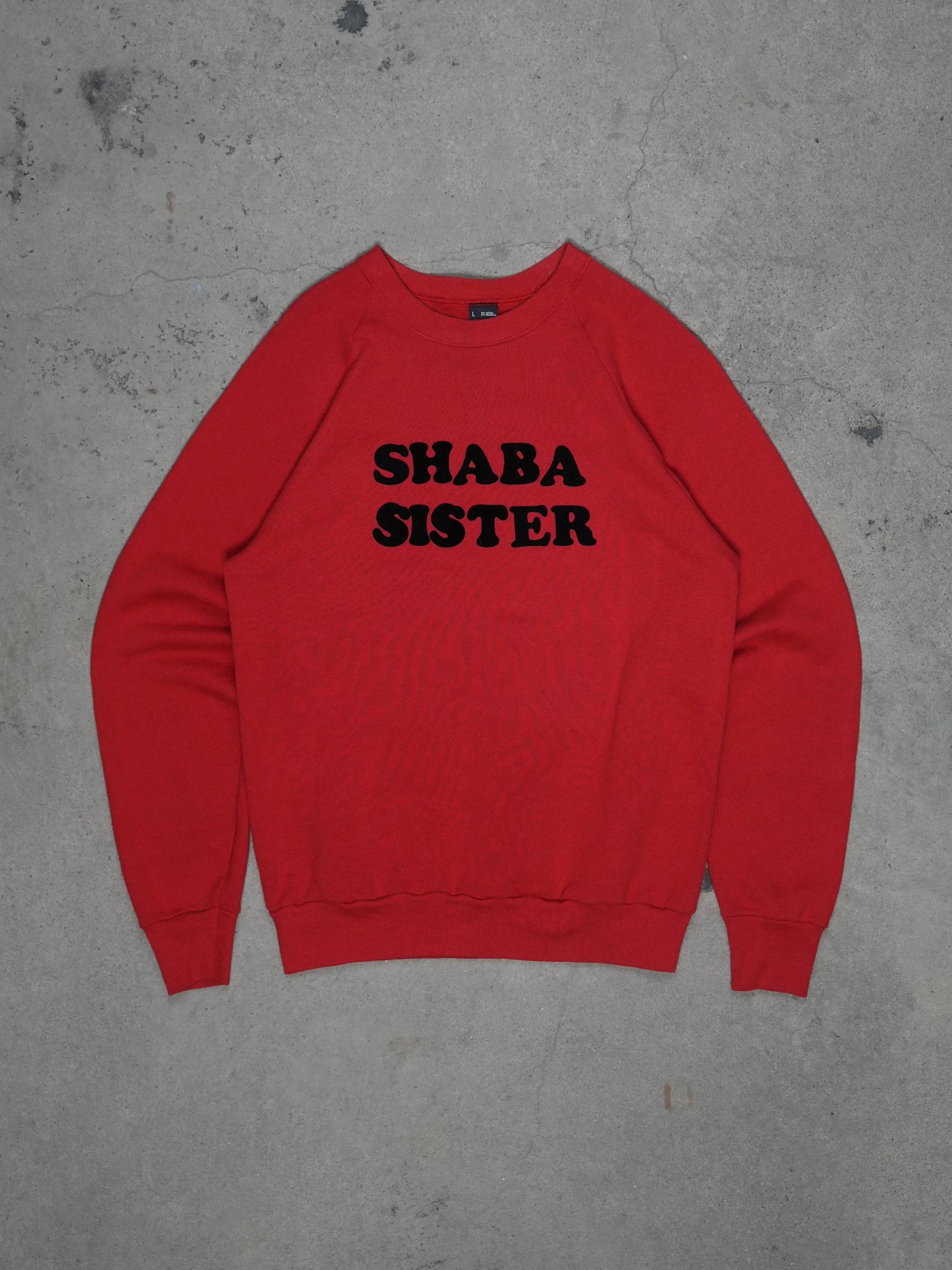 1990S - "SHABA SISTER" RAGLAN SLEEVE CREWNECK SWEATSHIRT