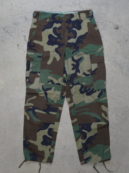 1990S - US MILITARY CAMO CAMBAT TROUSERS