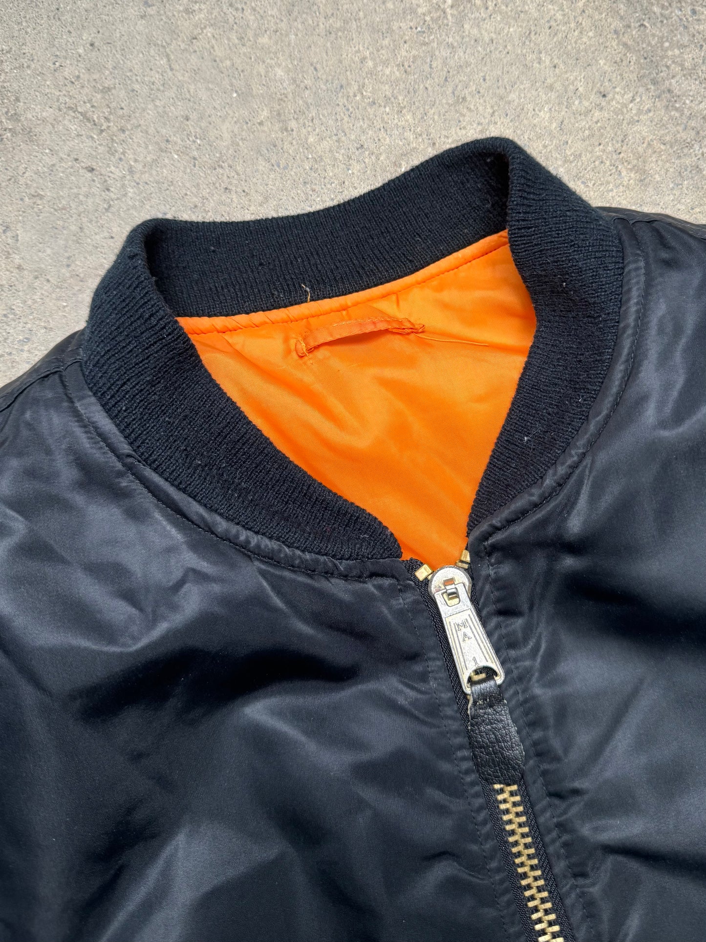 1990S - ALPHA INDUSTRYS USAF REVERSIBLE BOMBER JACKET