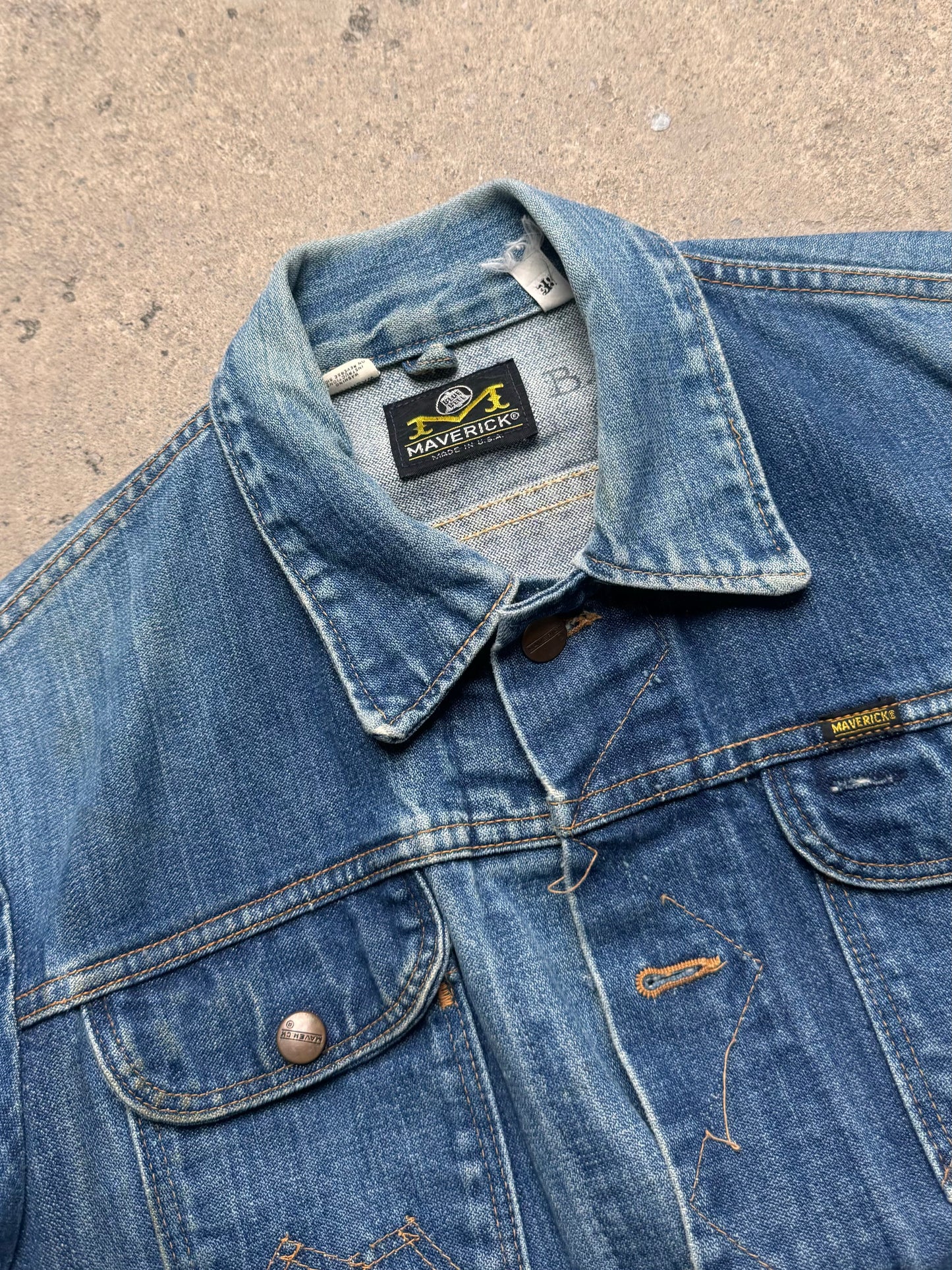 1960S - MAVERICK BLUE BELL DENIM TRUCKER JACKET