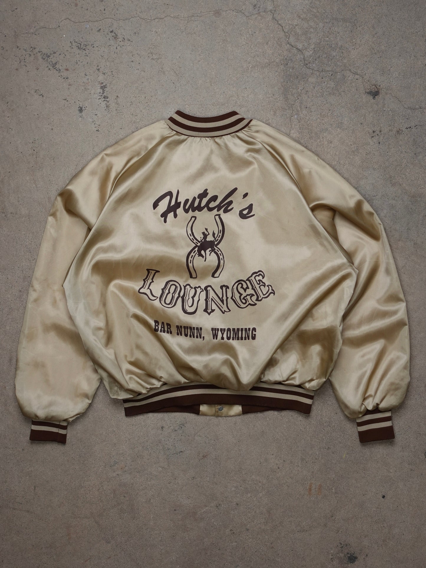 1980S - KING LOUIS SATIN BOMBER JACKET