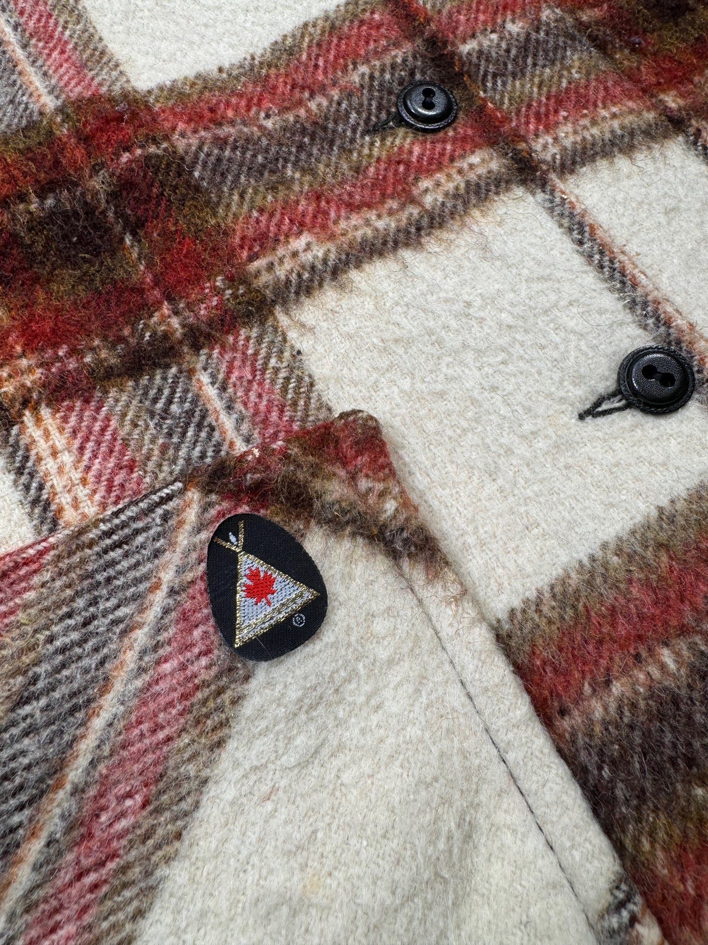 1950S - PLAID WOOL JACKET