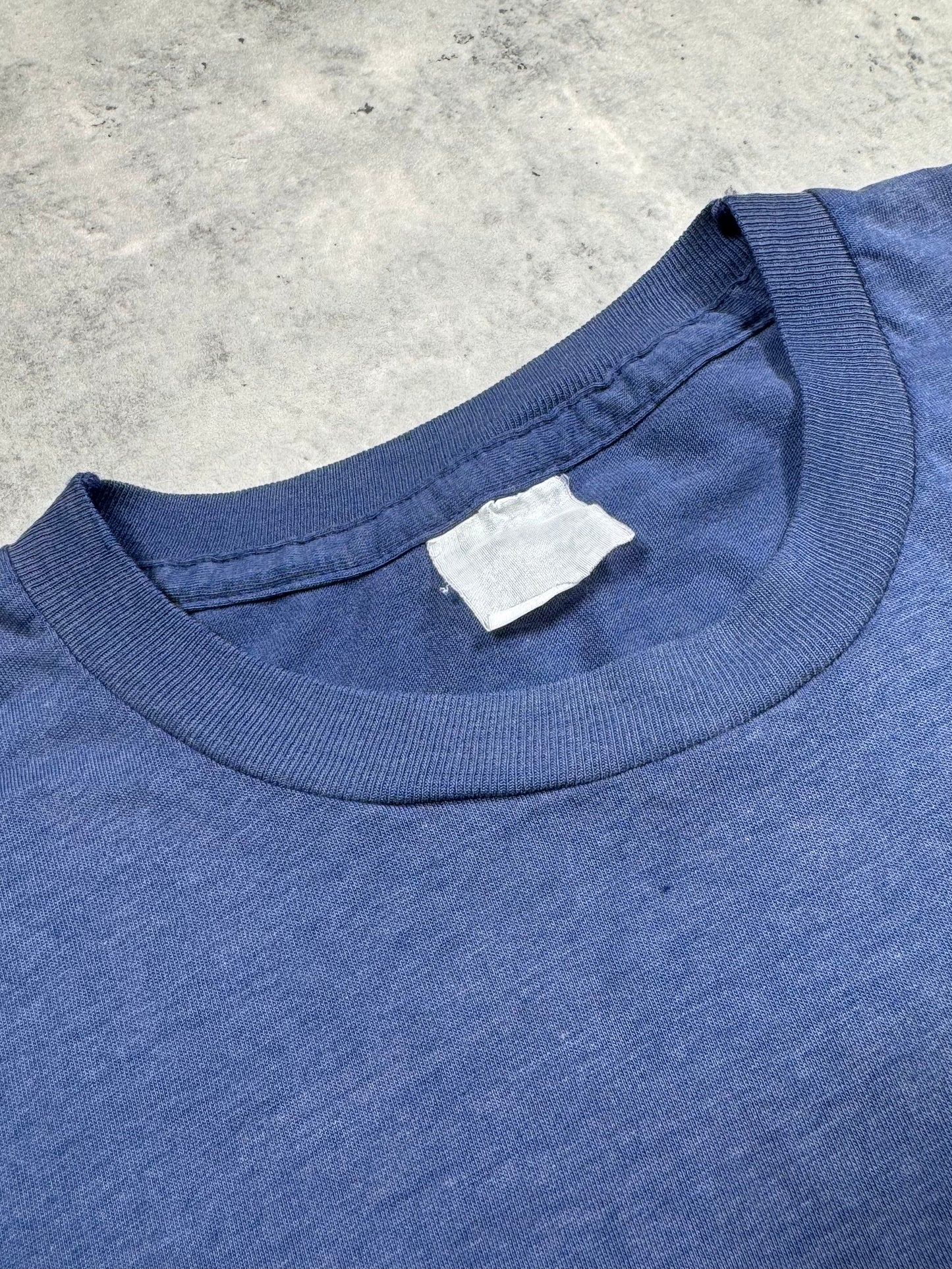 1980S - SINGLE STITCH BLANK POCKET T-SHIRT