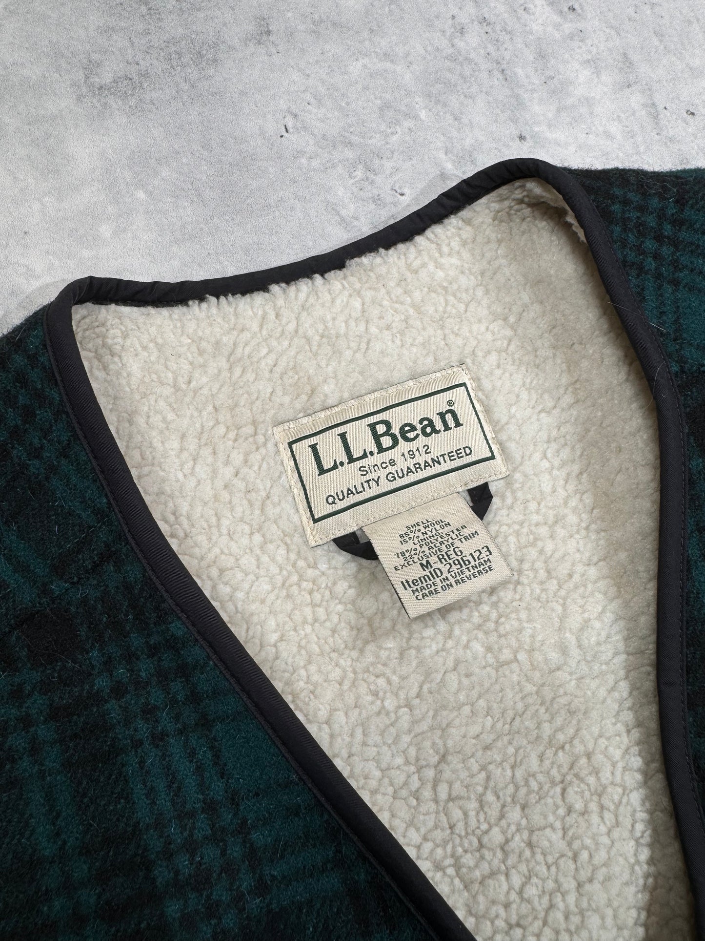 2000S - LL BEAN PLAID VEST