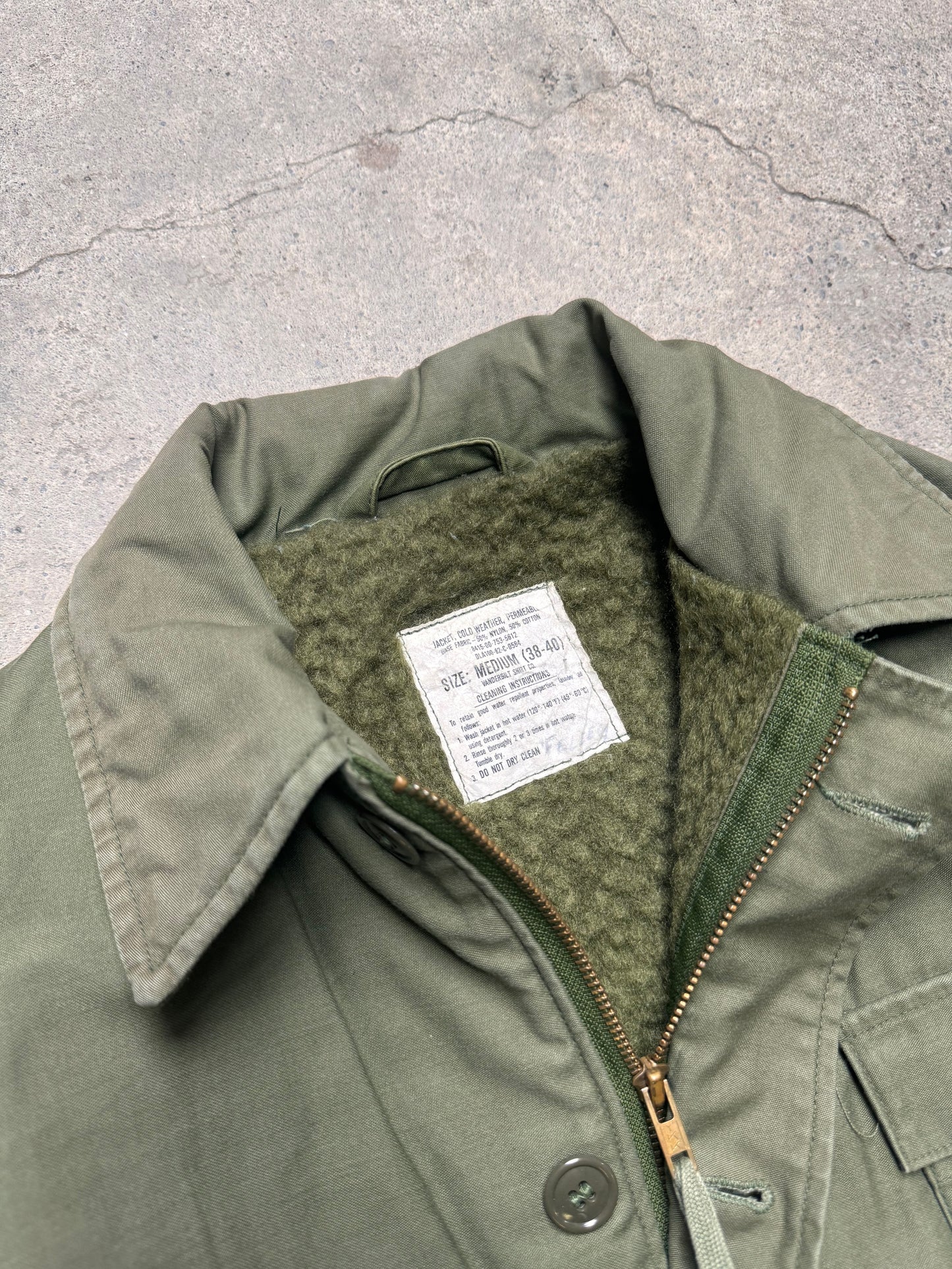 1980S - U.S. MILLITARY "DECK" COLD WEATHER JACKET