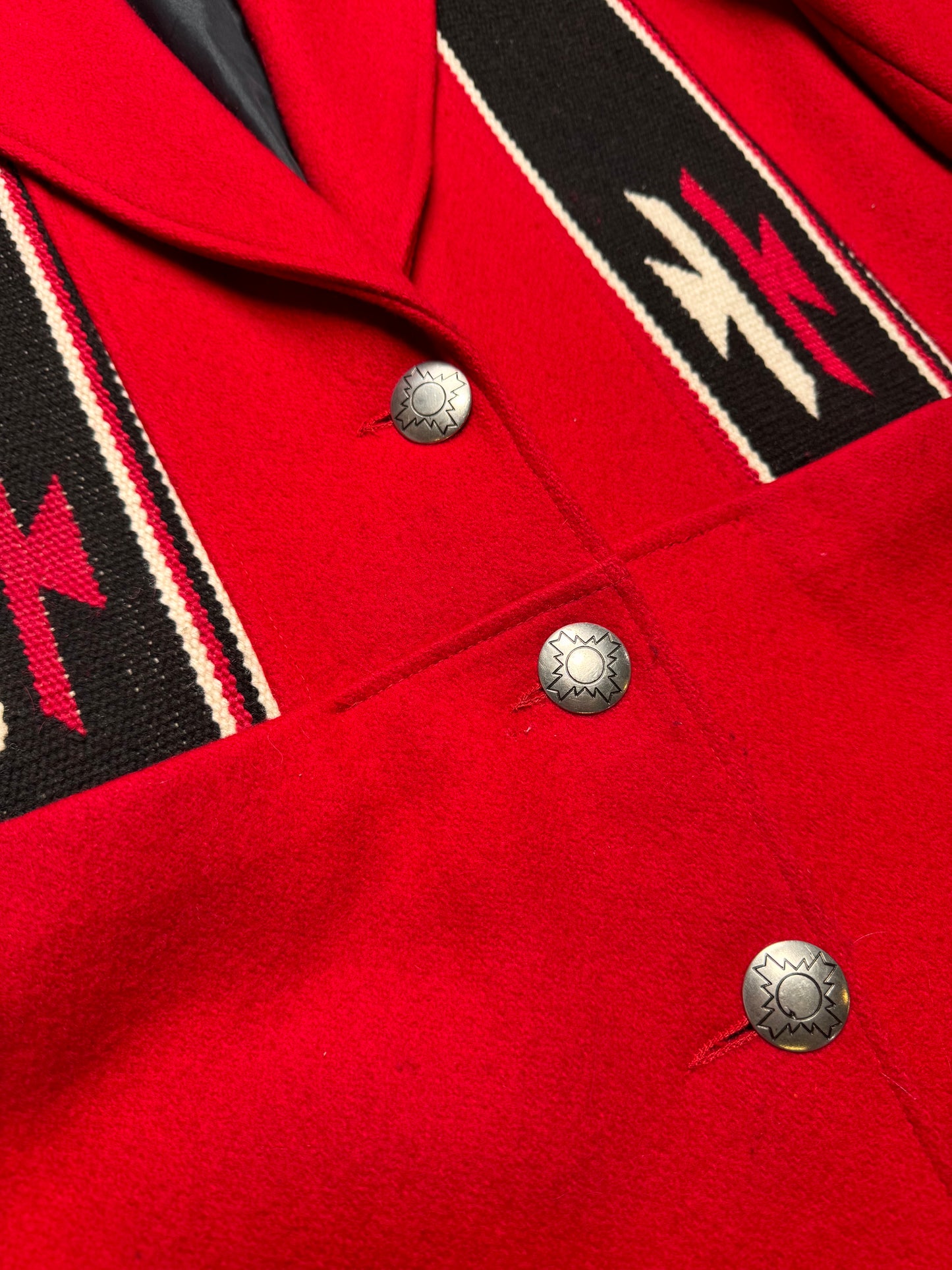 1980S - PIONEER WEAR "SOUTHWESTERN/NAVAJO" WOOL OVERCOAT