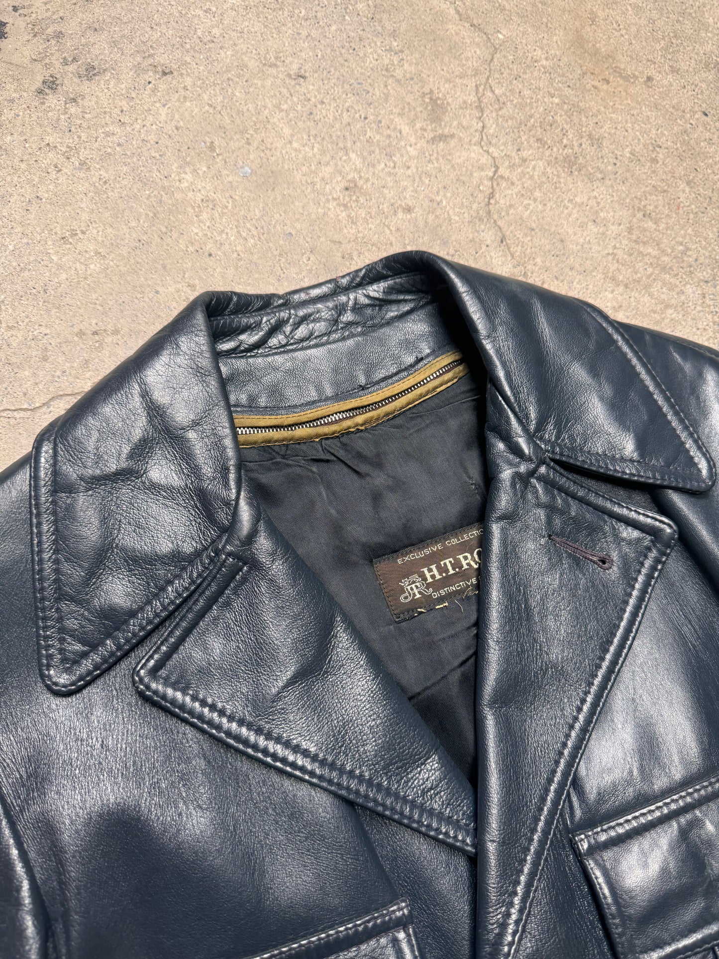 1970S - GENUINE LEATHER COSSACK STYLE JACKET