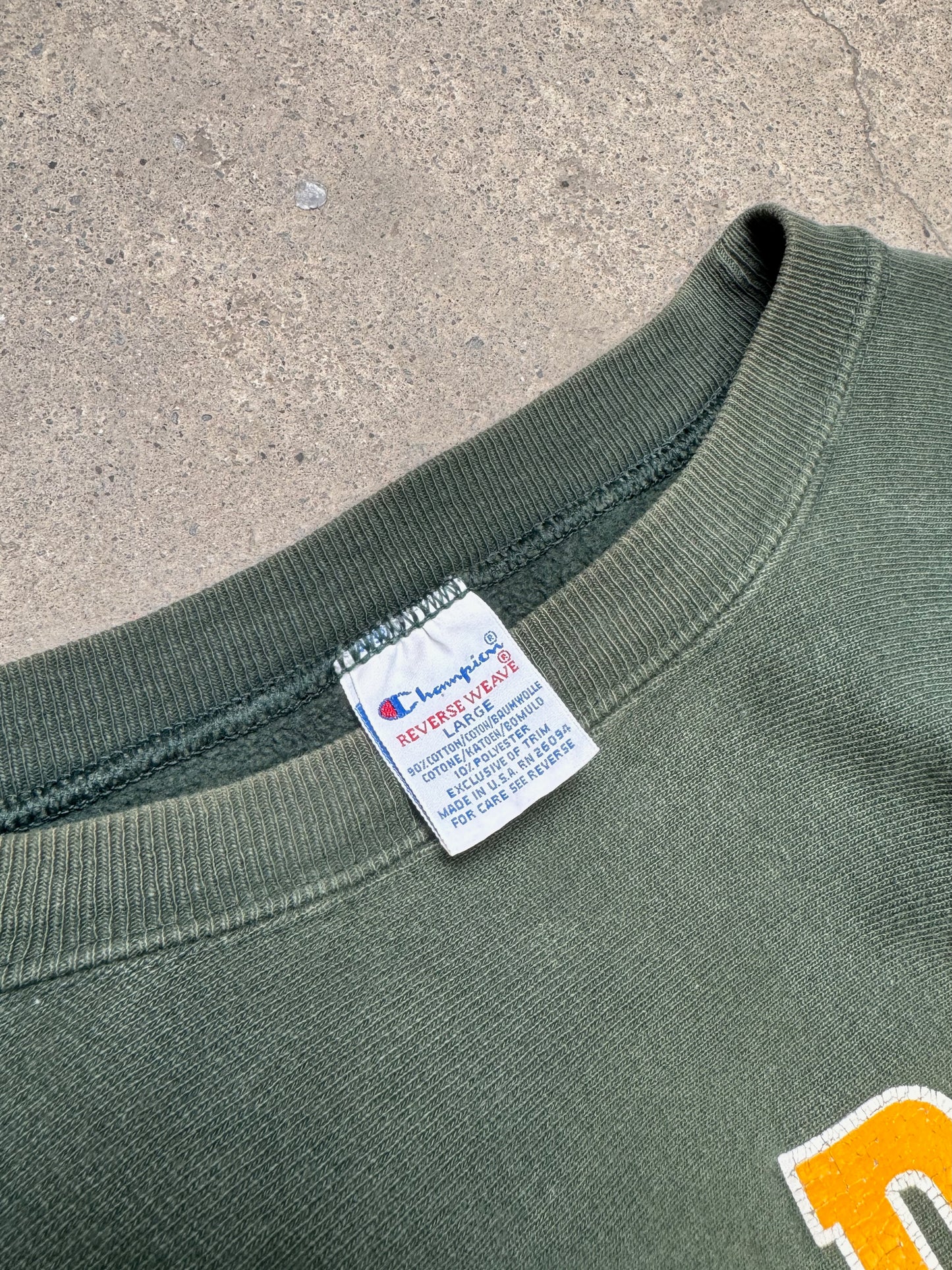 1990S - "C.W. POST" CHAMPION REVERSE WEAVE CREWNECK SWEATSHIRT