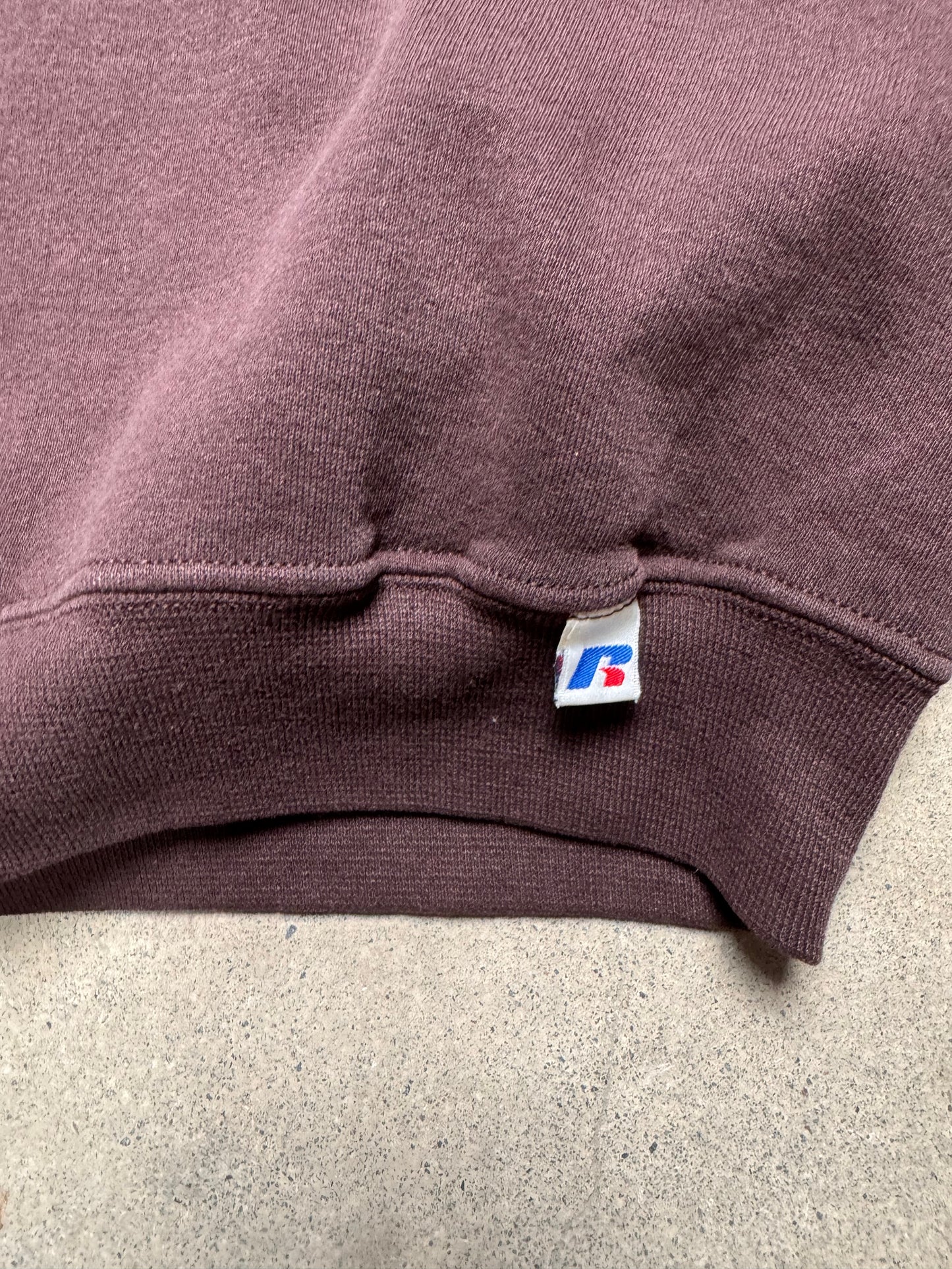 2000S - BROWN RUSSELL CREW NECK SWEATSHIRT