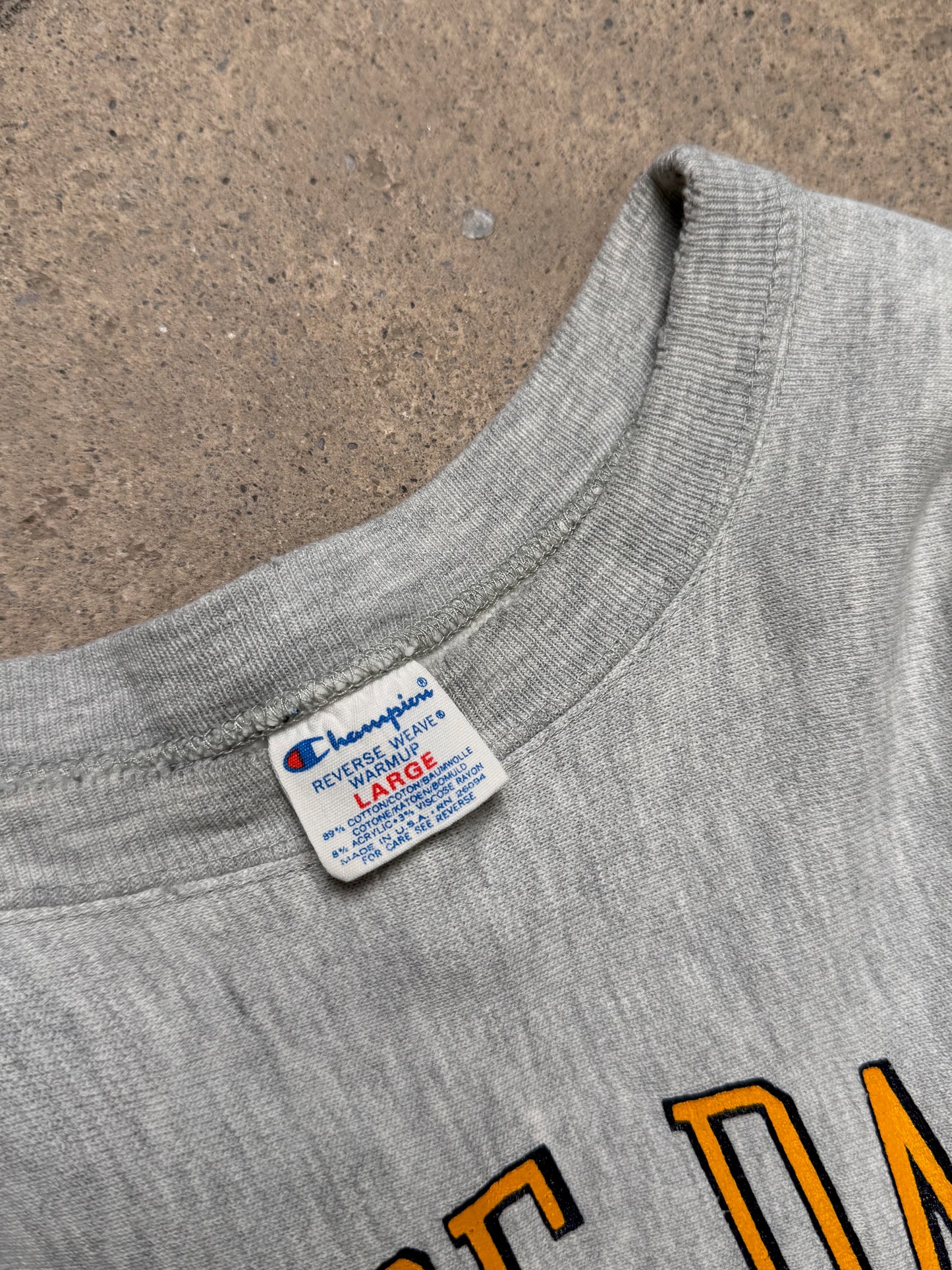 1980S - "NOTRE DAME" CHAMPION REVERSE WEAVE CREWNECK SWEATSHIRT