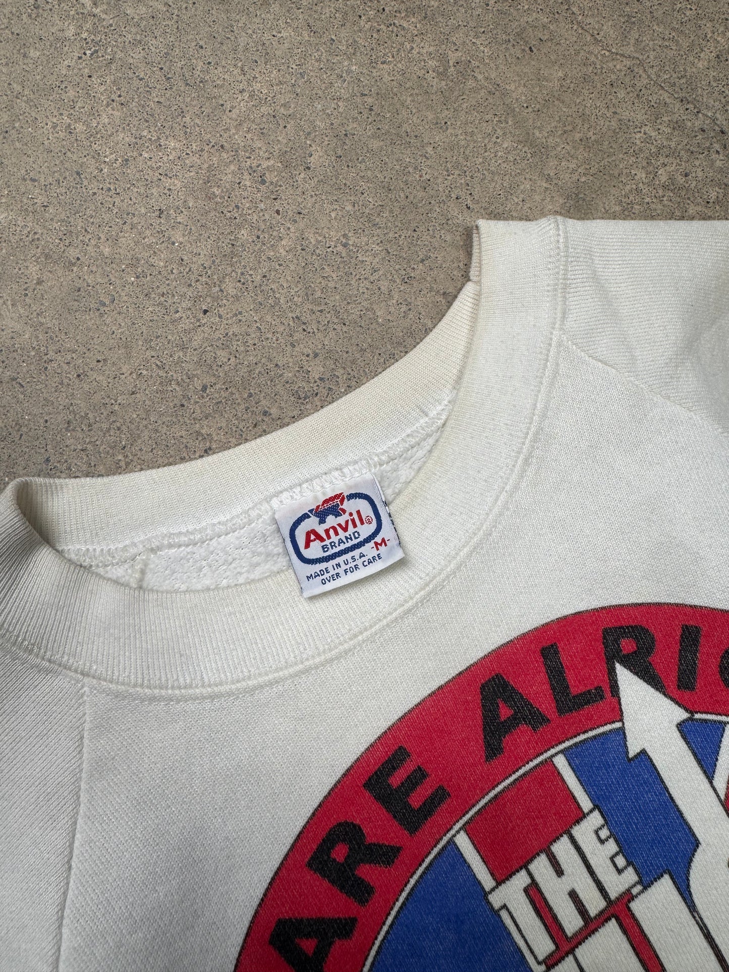 1989 - THE WHO "THE KIDS ARE ALRIGHT TOUR" RAGLAN SLEEVE CREWNECK SWEATSHIRT