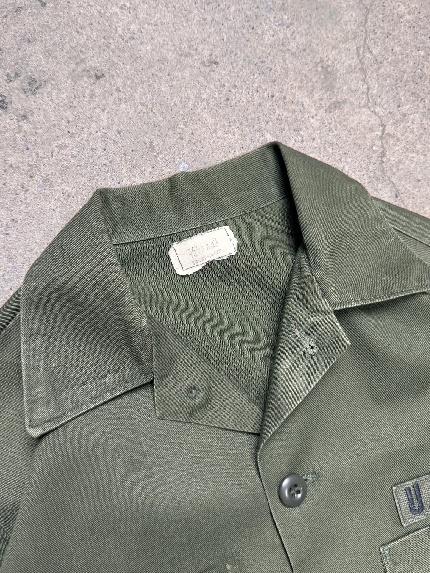 1980S - VIETNAM ERA OG107 UTILITY SHIRT