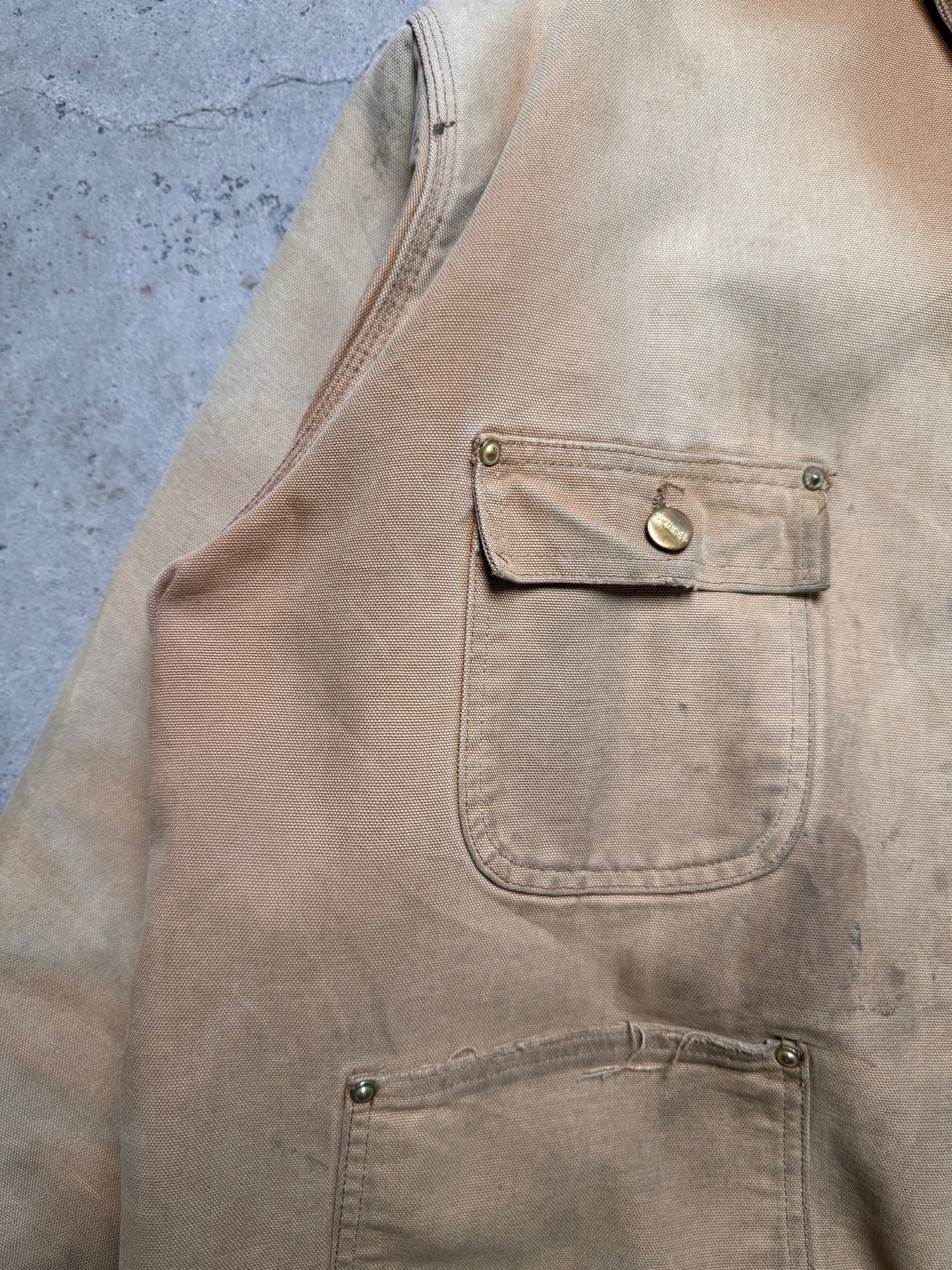 1980S - CARHARTT BLANKET LINED DUCK CANVAS CHORE COAT