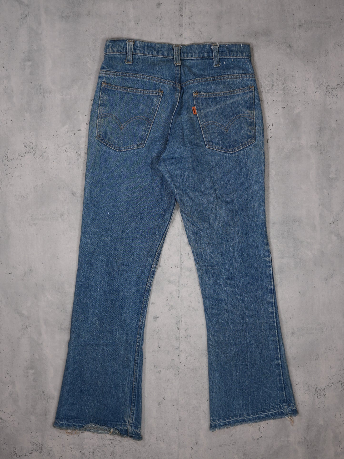 1970S - LEVI'S 646 ORANGE TAB FLARED DENIM JEANS