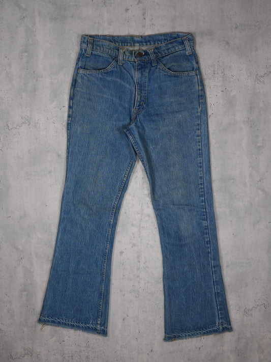 1970S - LEVI'S 646 ORANGE TAB FLARED DENIM JEANS