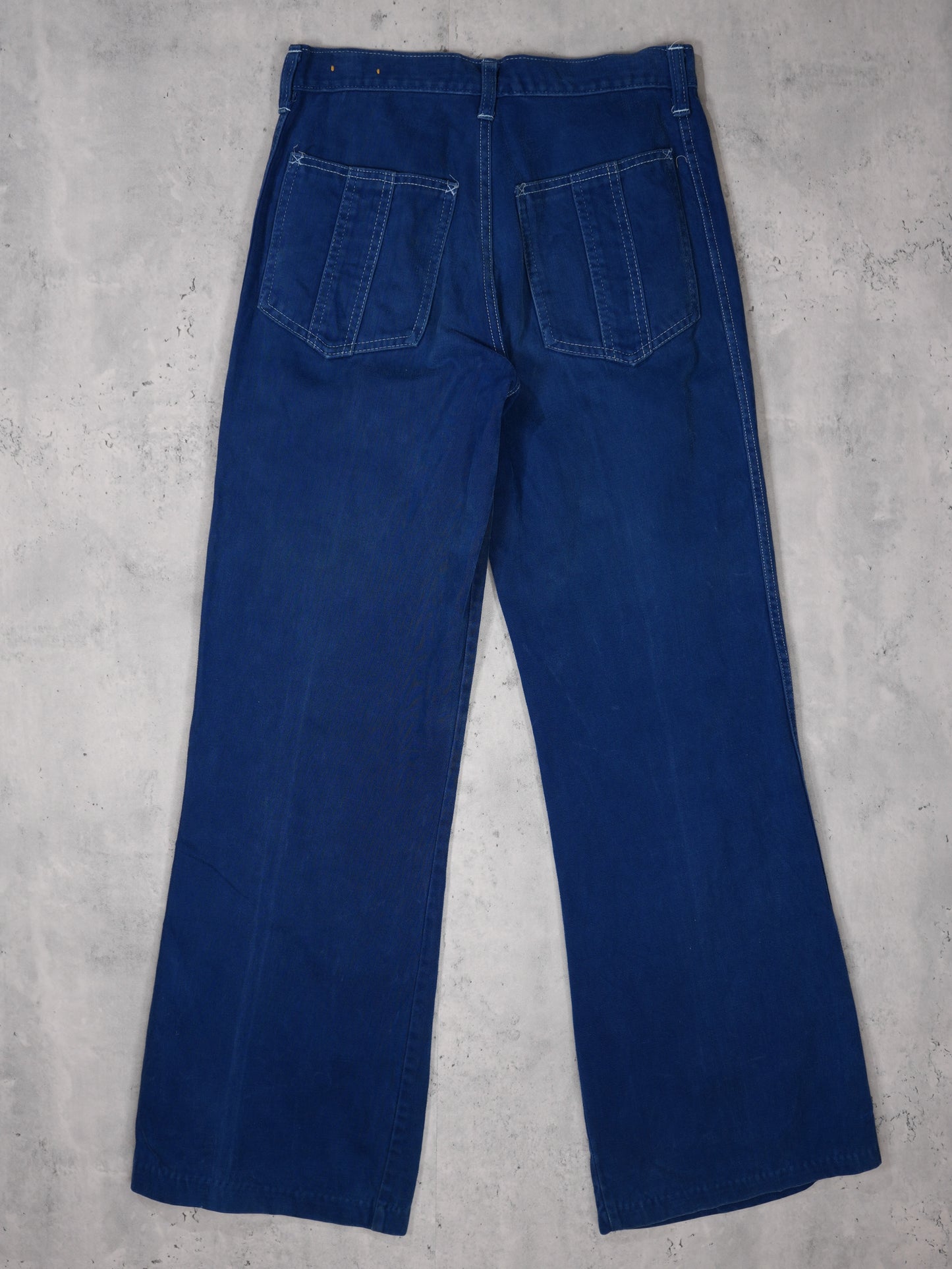 1970S - BLUE CANVAS BELLBOTTOMS