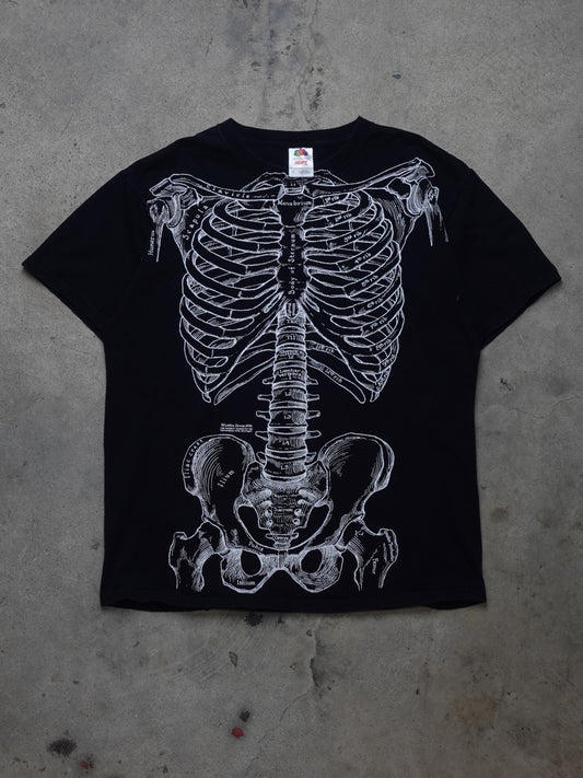 1990S/2000S - Skeleton Bones X-Ray Leslie Arwin Artwork T-Shirt