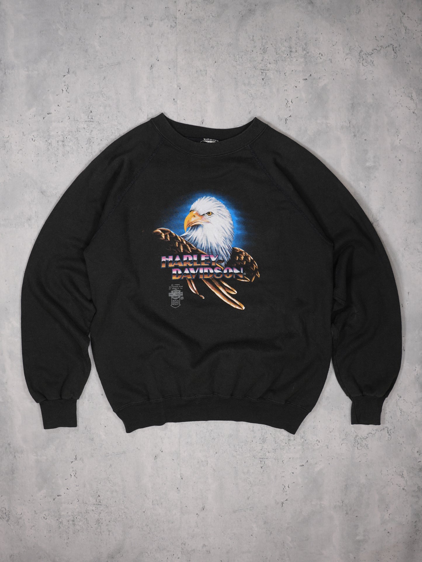 1986 - HARLEY DAVIDSON 3D EMBLEM SWEATSHIRT