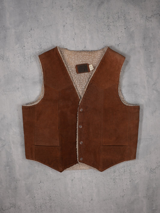 1980S - CARROLL SUEDE VEST