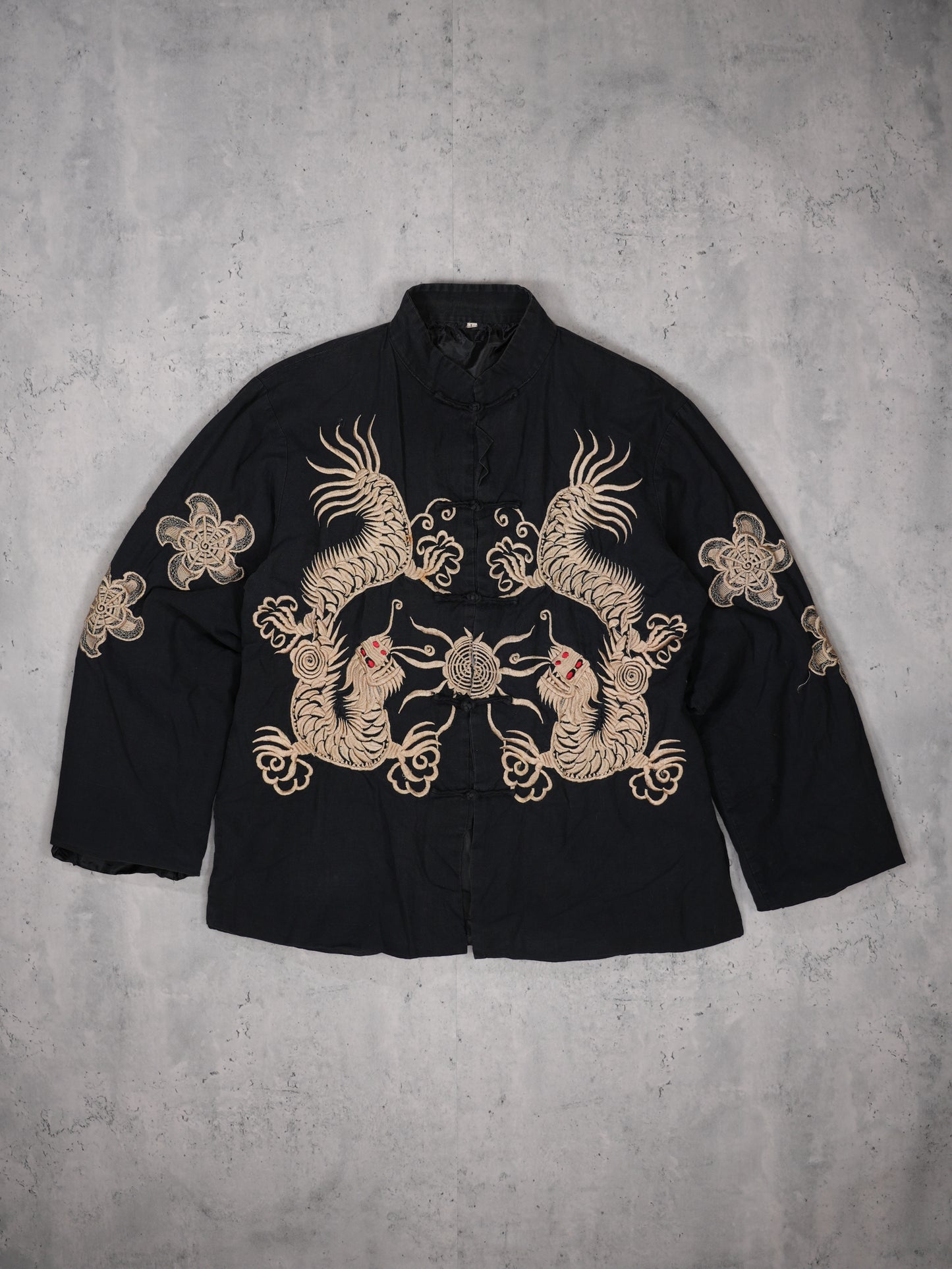 1950S/60S - "ASIAN DRAGON" QUILTED JACKET