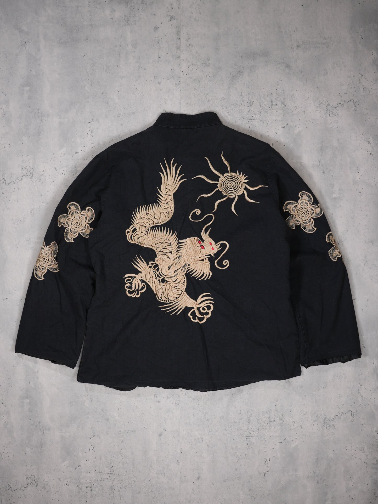 1950S/60S - "ASIAN DRAGON" QUILTED JACKET