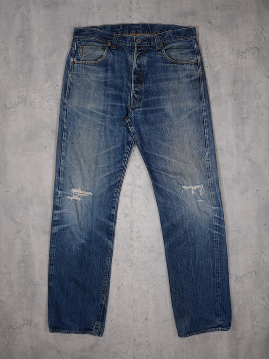 2000S - LEVI'S VINTAGE COLLECTION "BIG E" 501 DENIM JEANS