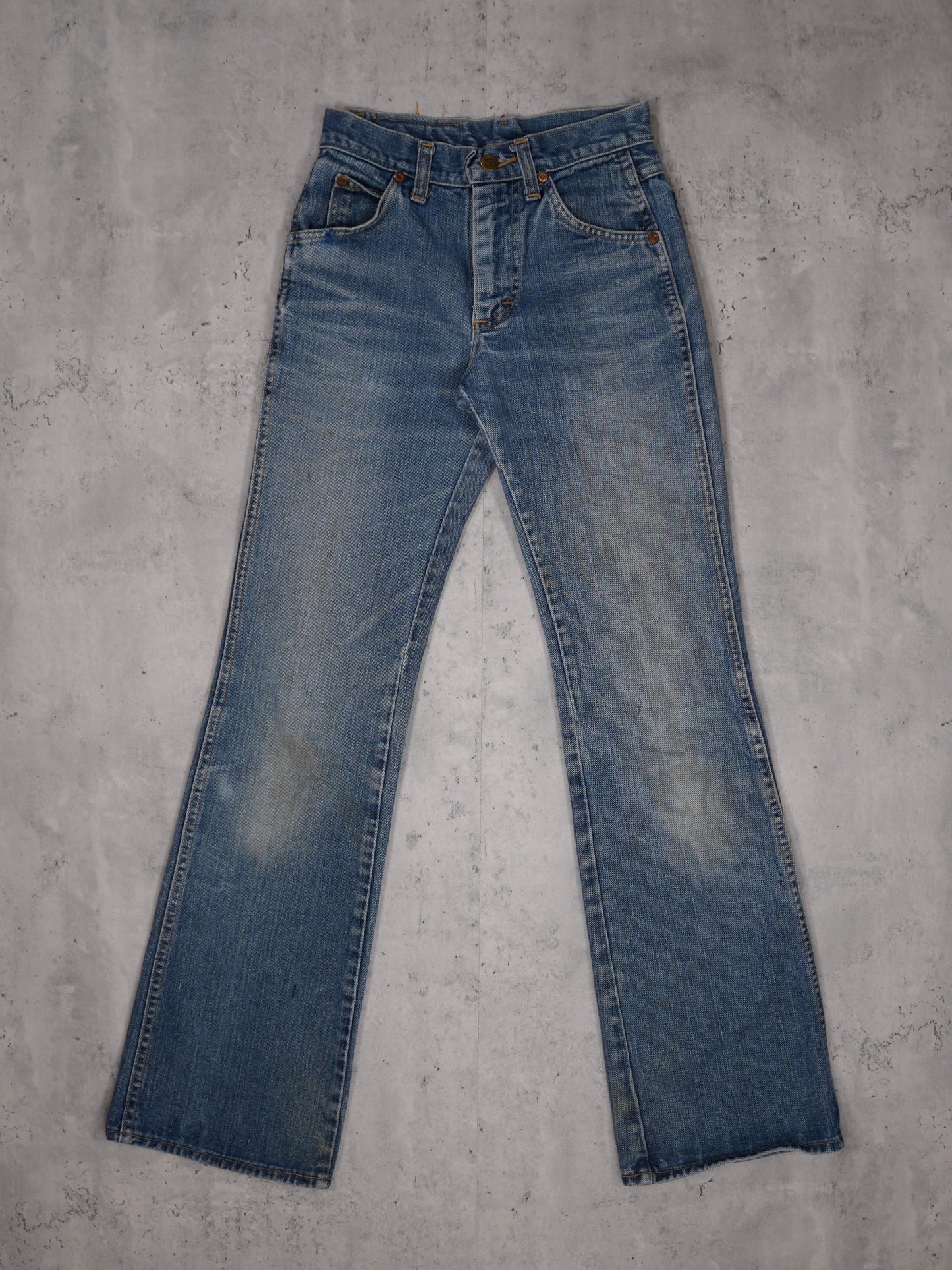 1970S - LEE RIDER DENIM FLARED JEANS