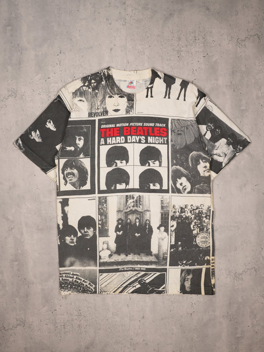 1990S - "BEATLES A HARD DAYS NIGHT" ALL OVER PRINT T-SHIRT