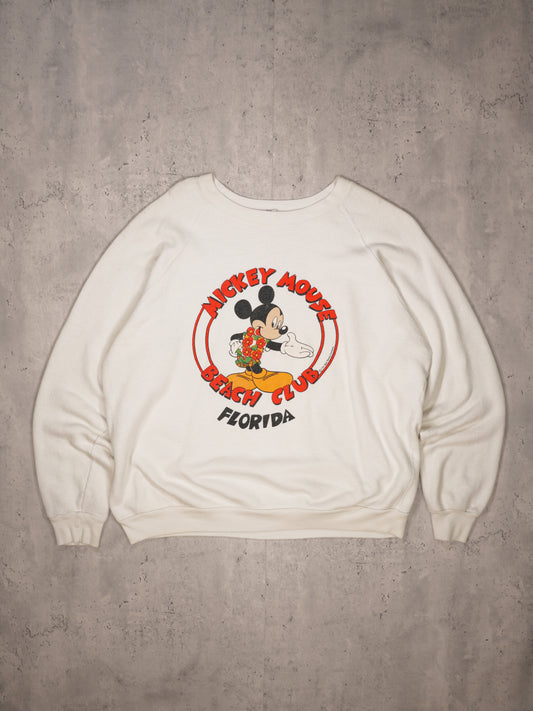 1980S - DISNEY "MICKEY MOUSE BEACH CLUB" SWEATSHIRT