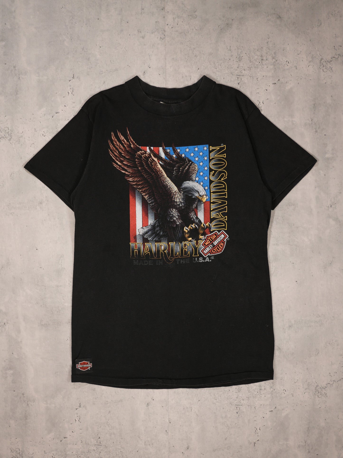 1980S - HARLEY DAVIDSON 3D EMBLEM T-SHIRT