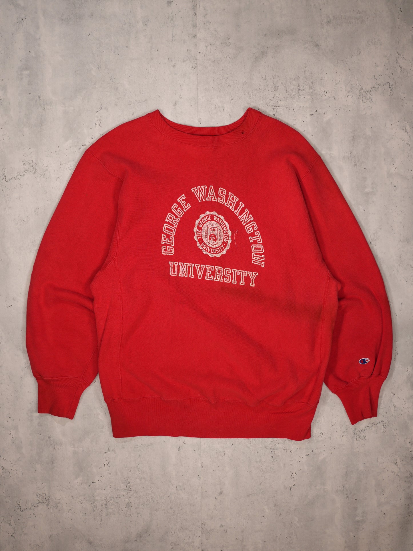 1990S - "GEORGE WASHINGTON UNIVERSITY" CHAMPION REVERSE WEAVE SWEATSHIRT