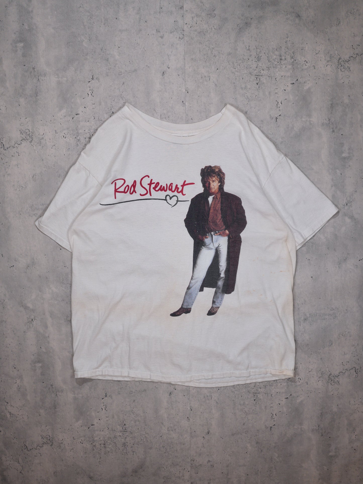 1990S - 91/92 ROD STEWART "VEGABOND HEART TOUR" T-SHIRT