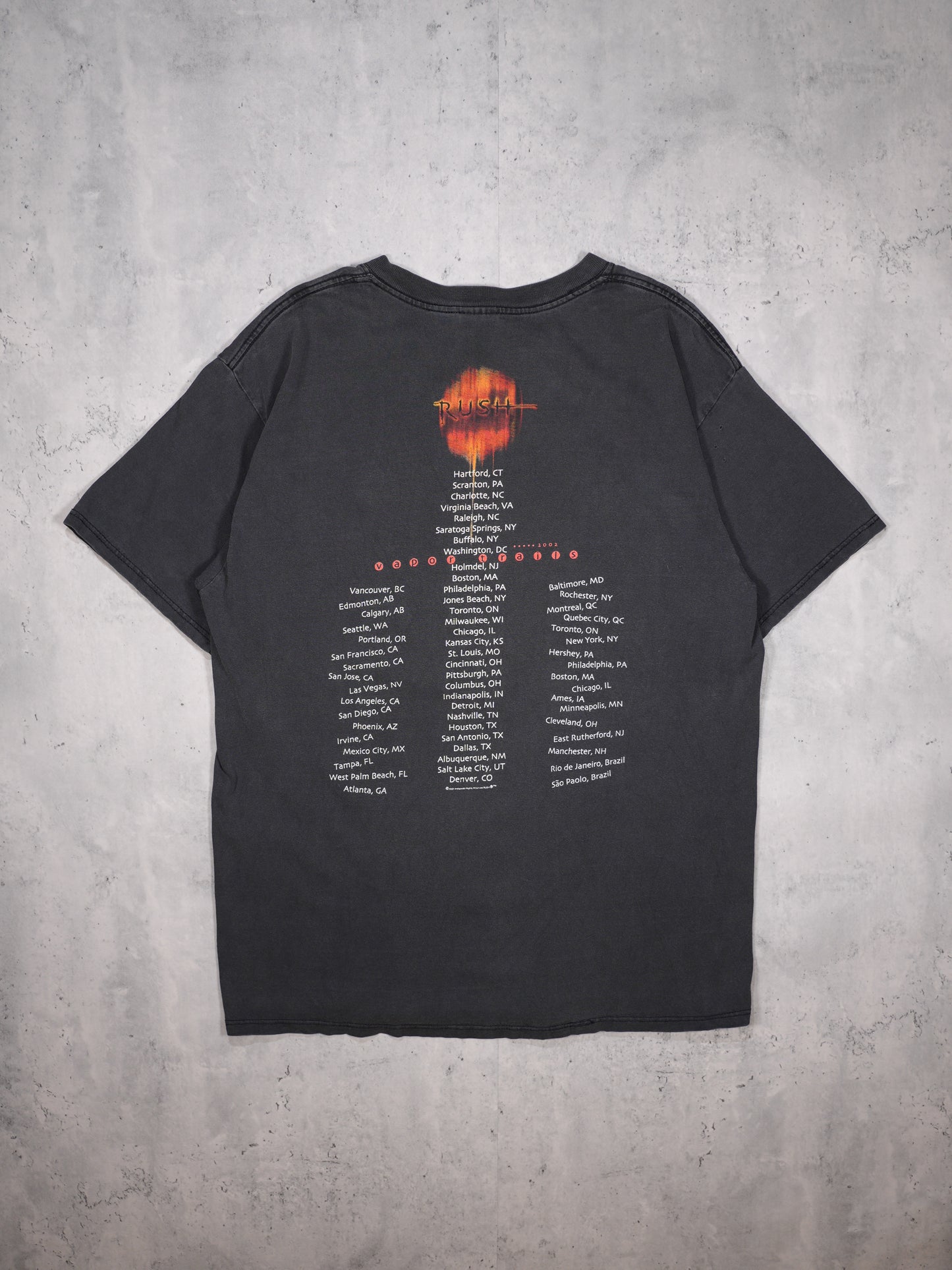 2002 - RUSH "VAPOR TRAILS" T-SHIRT