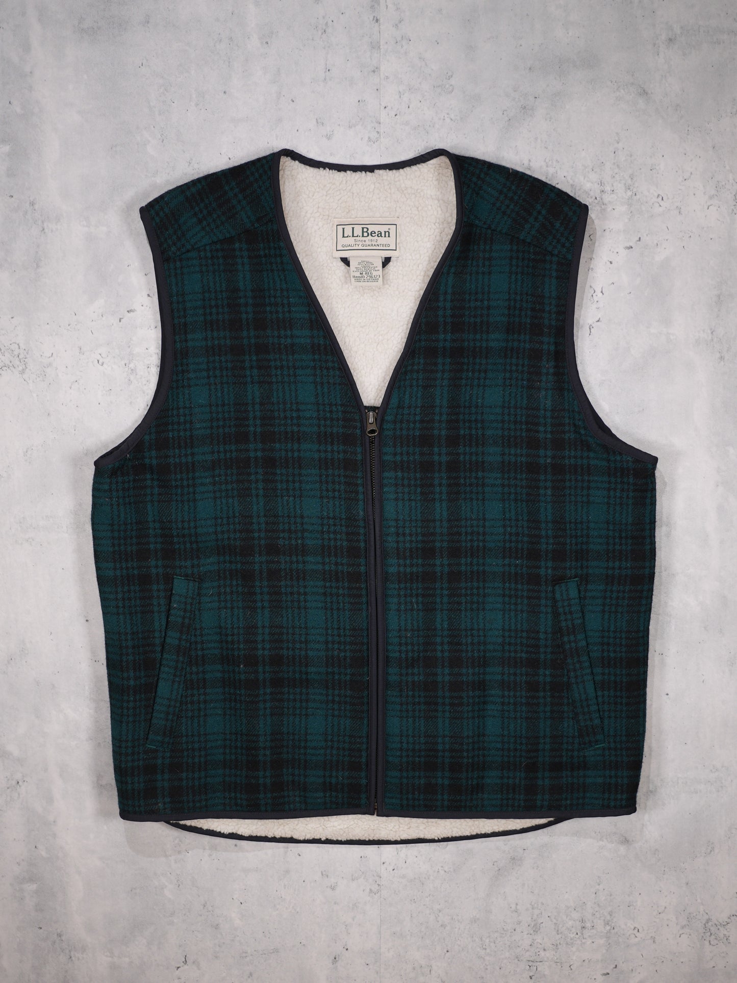 2000S - LL BEAN PLAID VEST