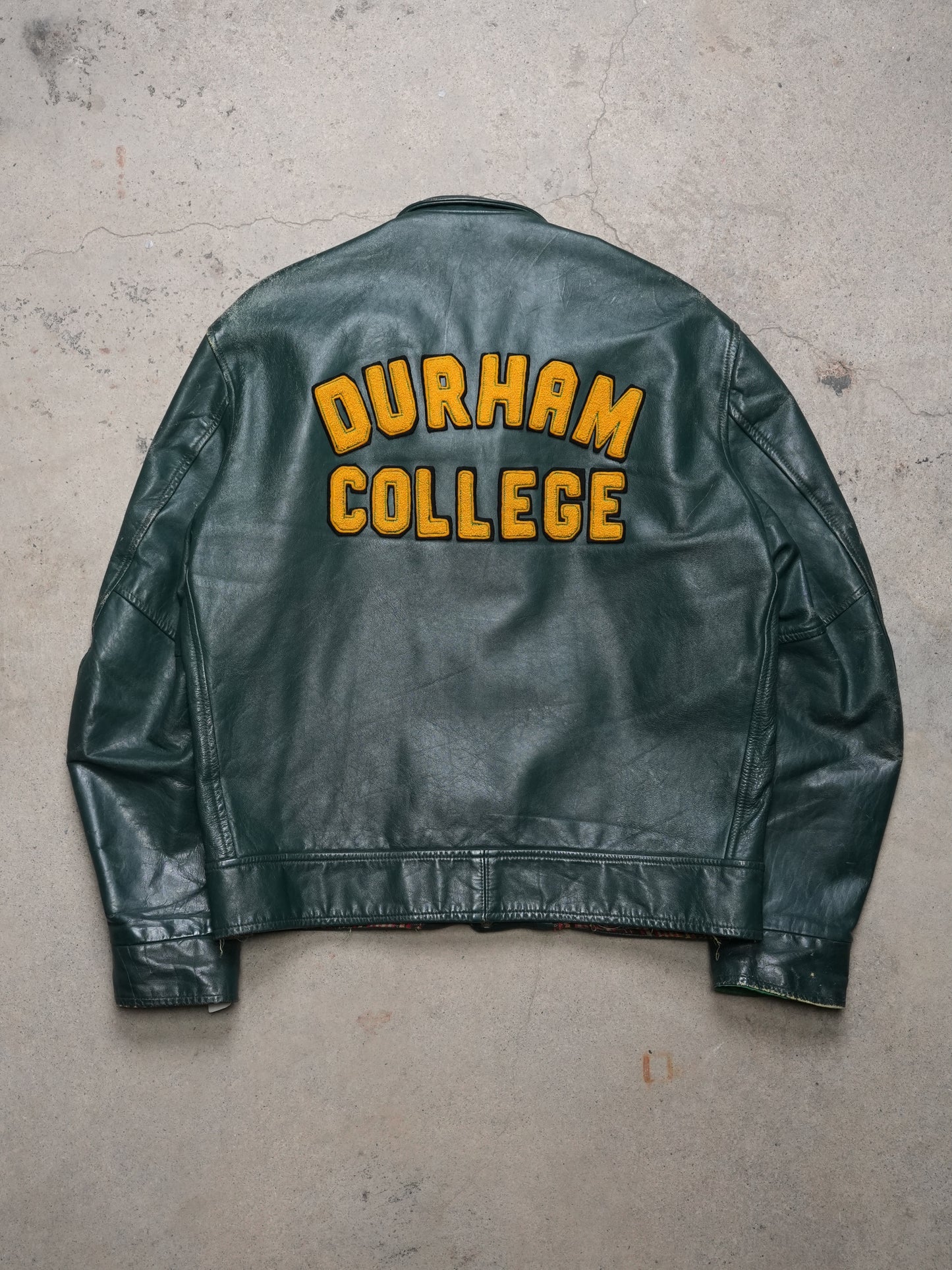 1978 - DURHAM COLLEGE LEATHER LETTERMAN JACKET