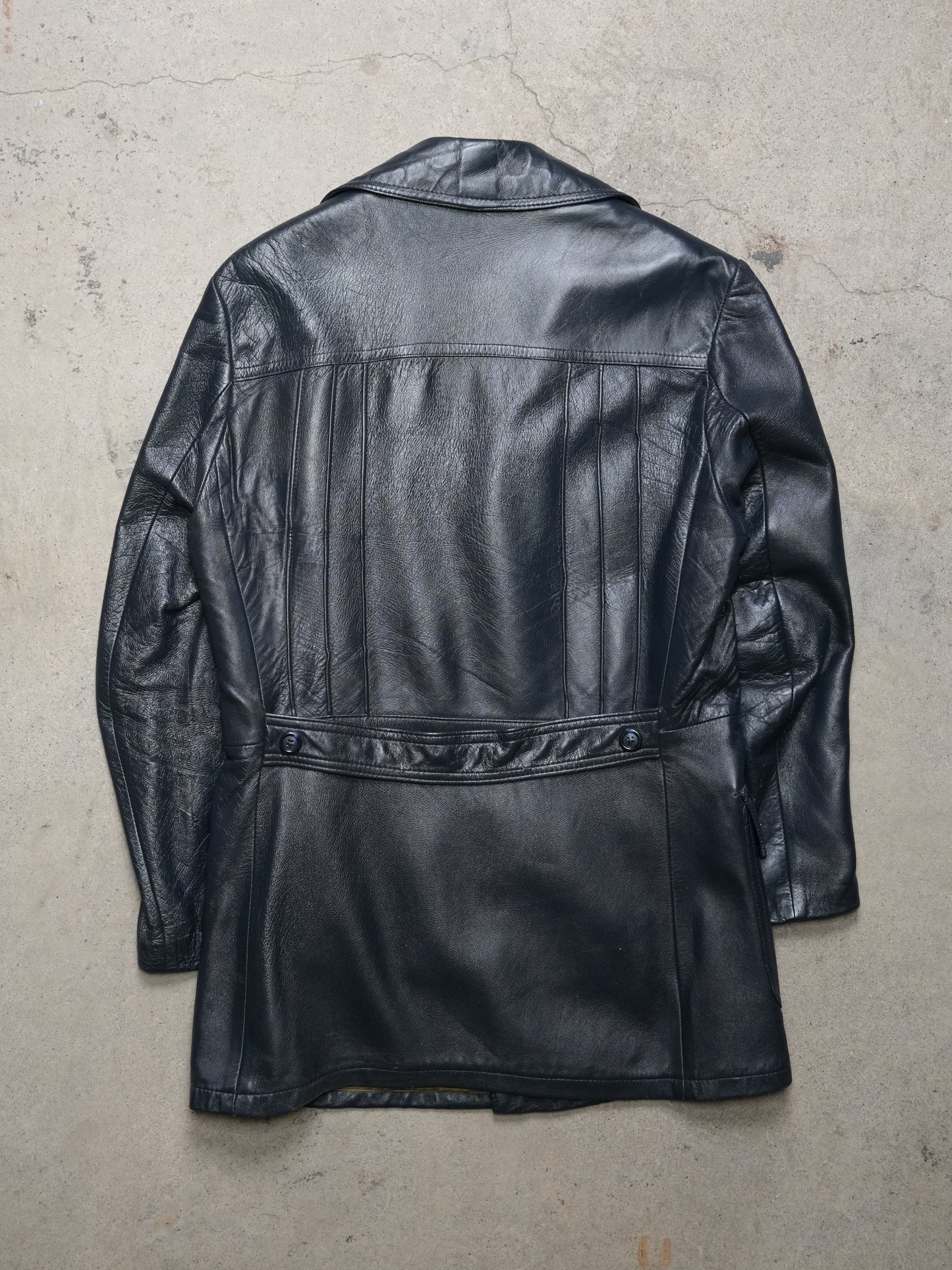 1970S - GENUINE LEATHER COSSACK STYLE JACKET