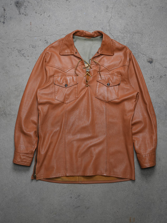 1960S - DEERSKIN PULLOVER JACKET/SHIRT