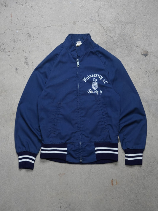 1970S/80S - UNIVERSITY OF GUELPH RAGLAN SLEEVE COACHES JACKET