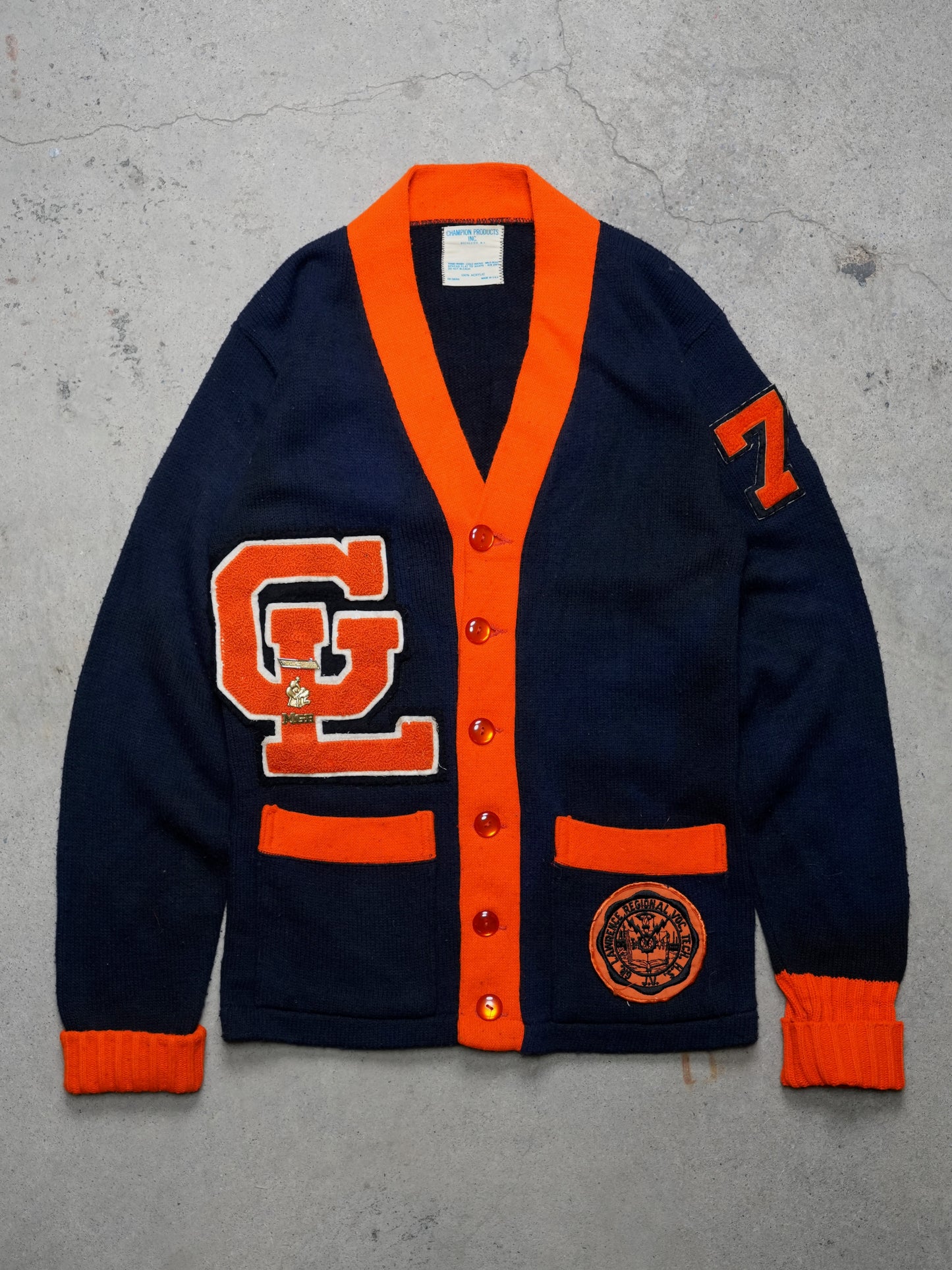 1979 - CHAMPION PRODUCTS "LAWERENCE REGIONAL" VARSITY SWEATER