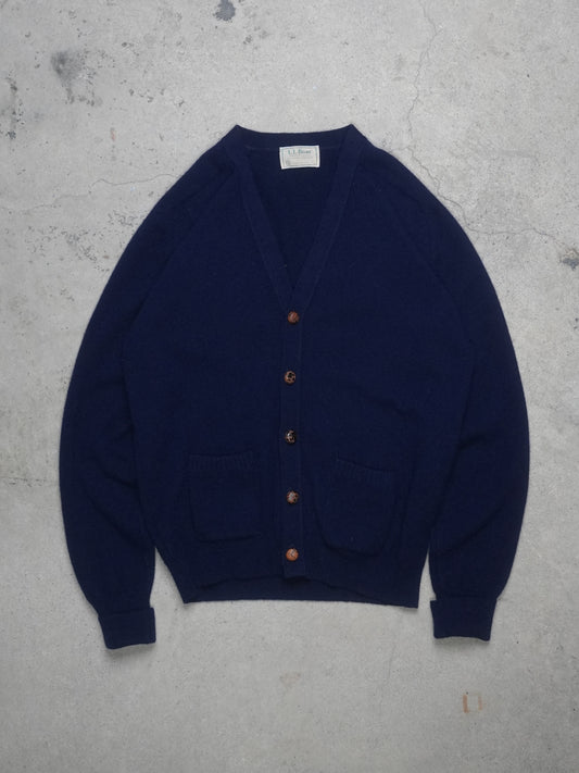 1980S - L.L. BEAN LAMBSWOOL CARDIGAN