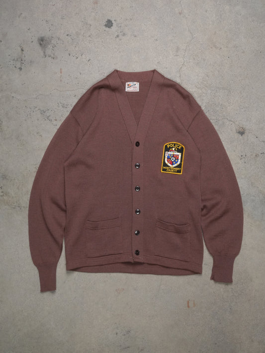 1970S - PRINSTON "MONTGOMERY POLICE" WOOL CARDIGAN