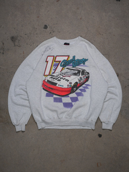 1990S - SIGNED DARRELL WALTRIP NASCAR PROMO SWEATSHIRT