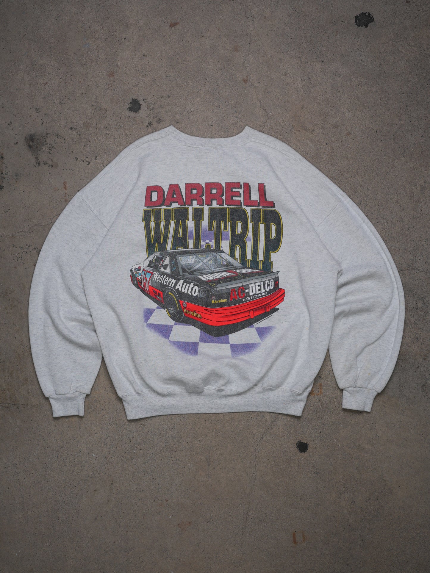 1990S - SIGNED DARRELL WALTRIP NASCAR PROMO SWEATSHIRT