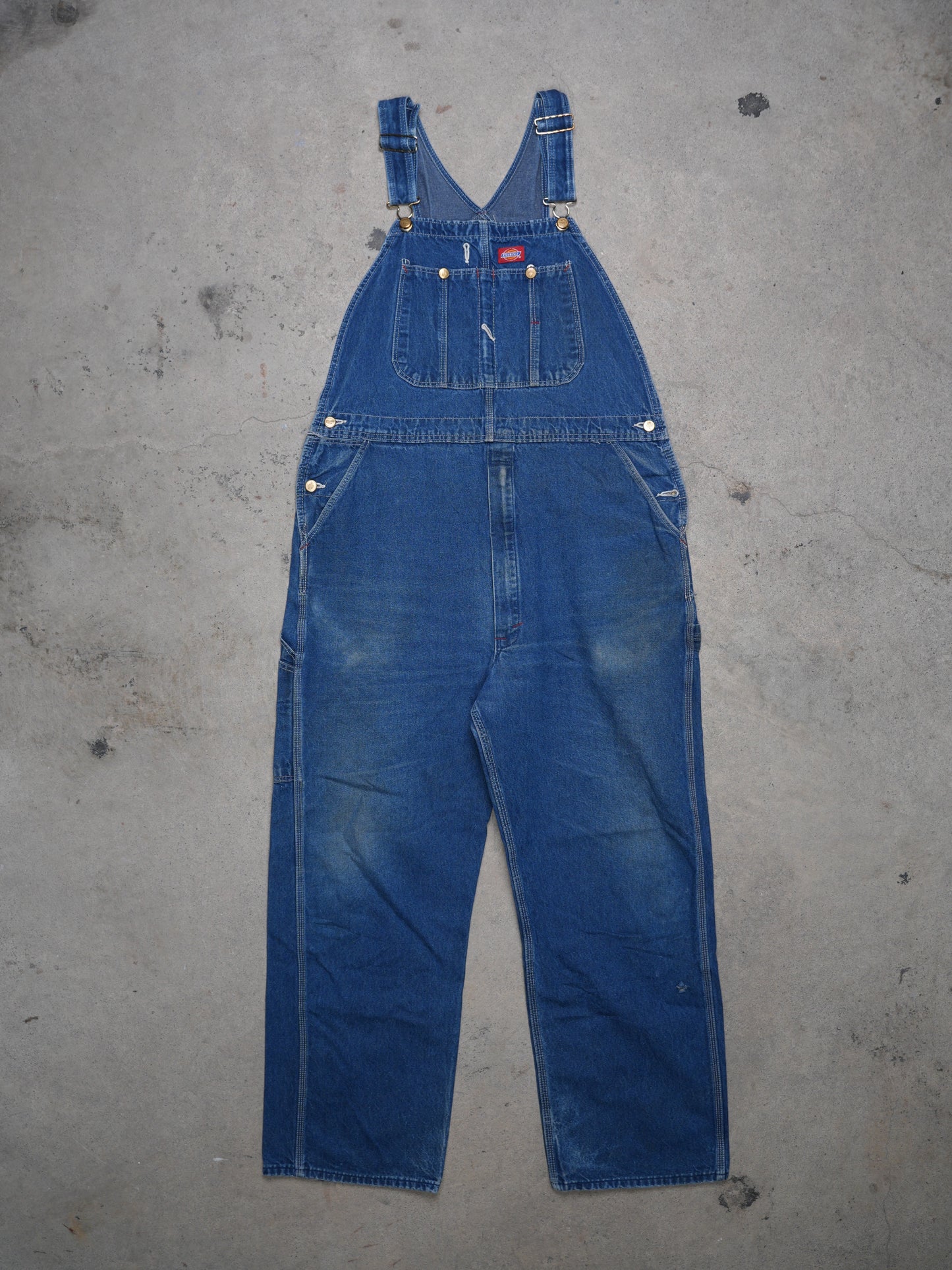 1990S - DICKIES DENIM OVERALLS