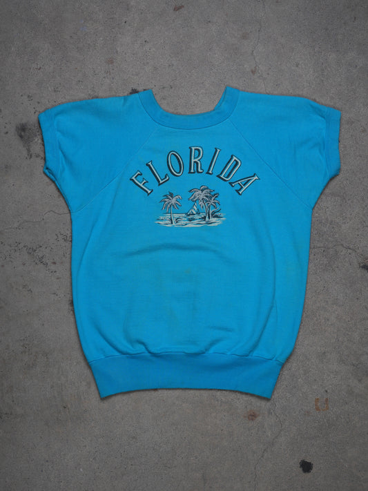 1980S - "FLORIDA" SHORT SLEEVE CREWNECK SWEATSHIRT