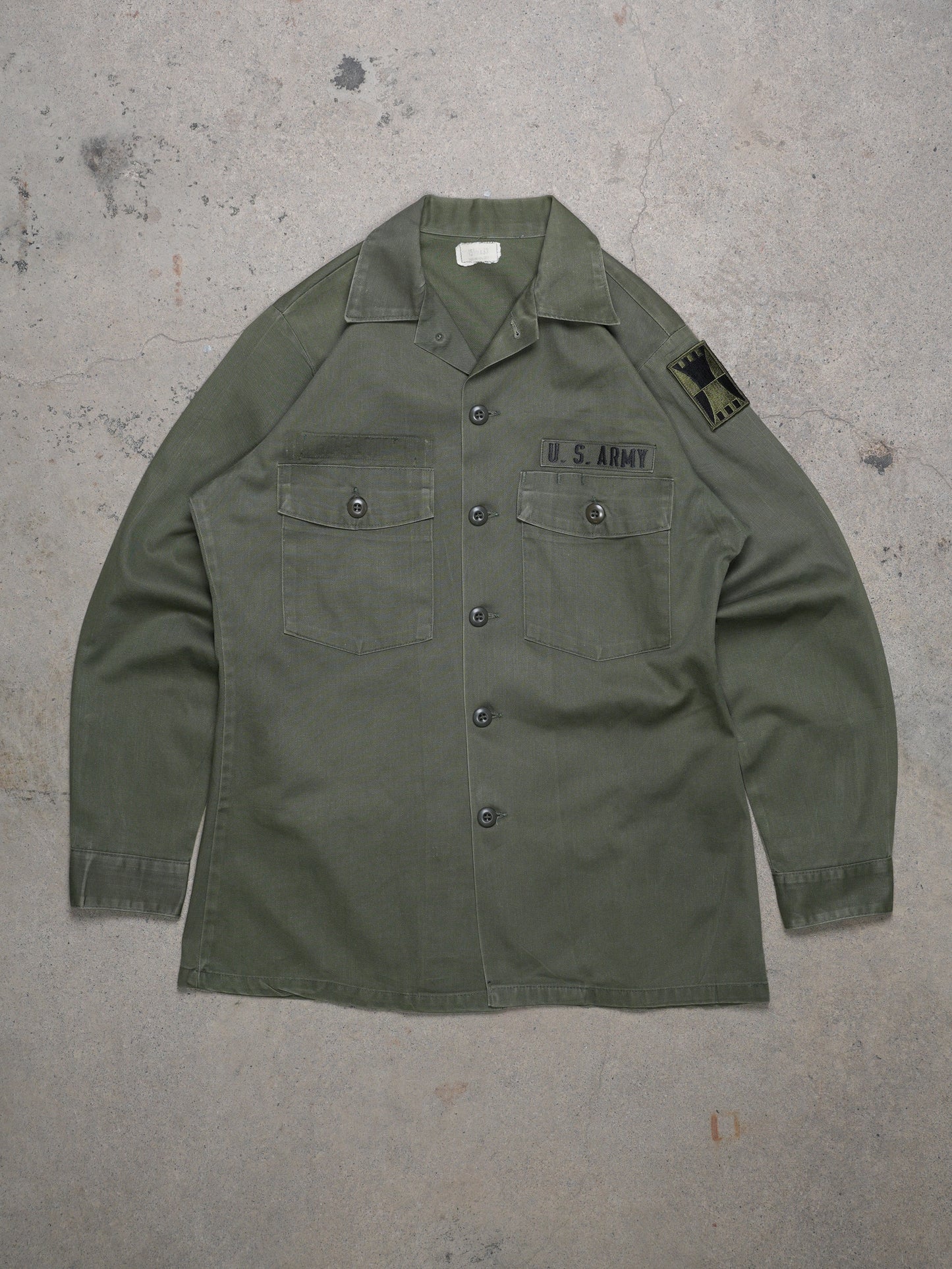 1980S - VIETNAM ERA OG107 UTILITY SHIRT