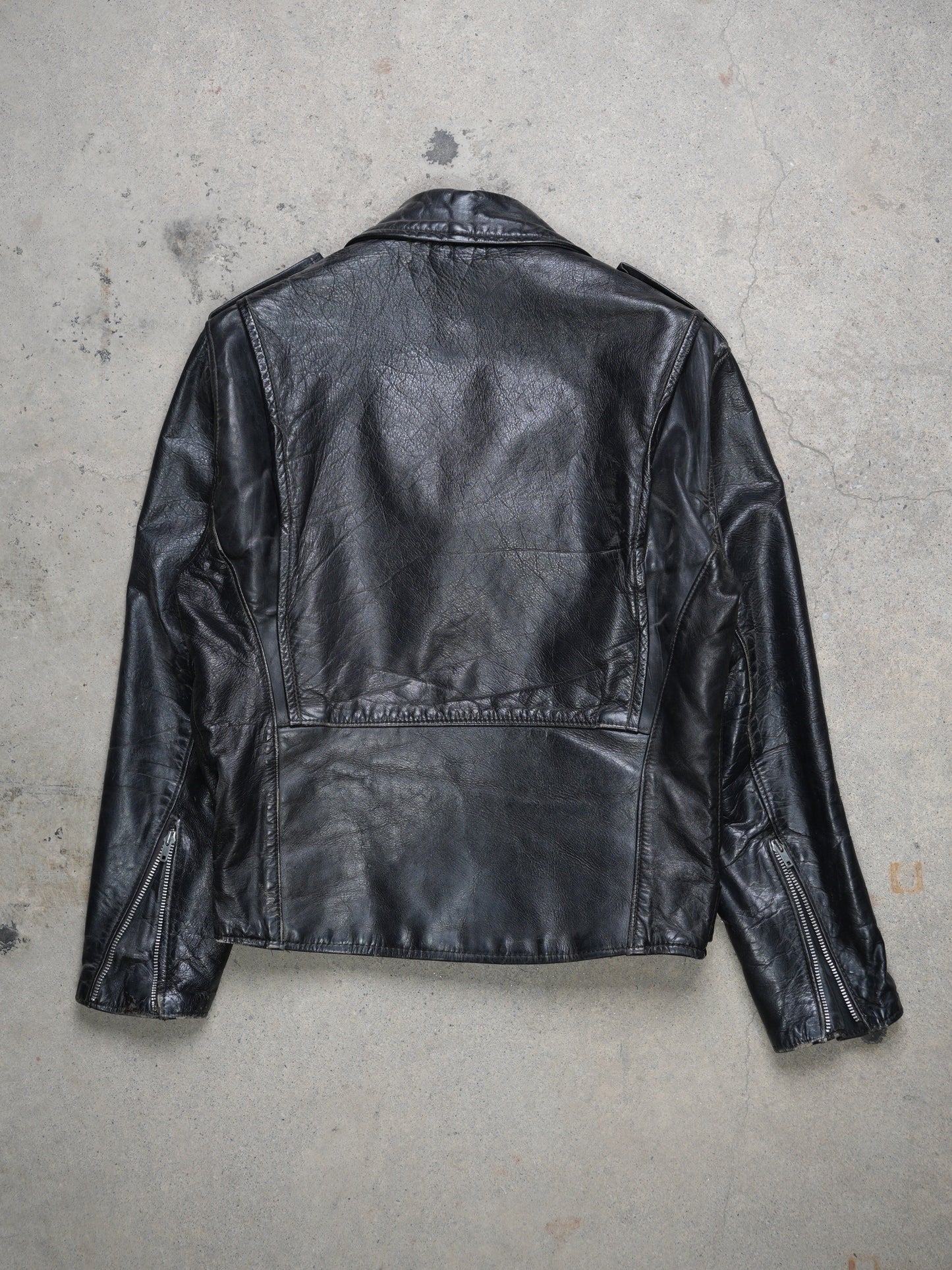 1950S - BROOKS PERFECTO LEATHER BIKER JACKET