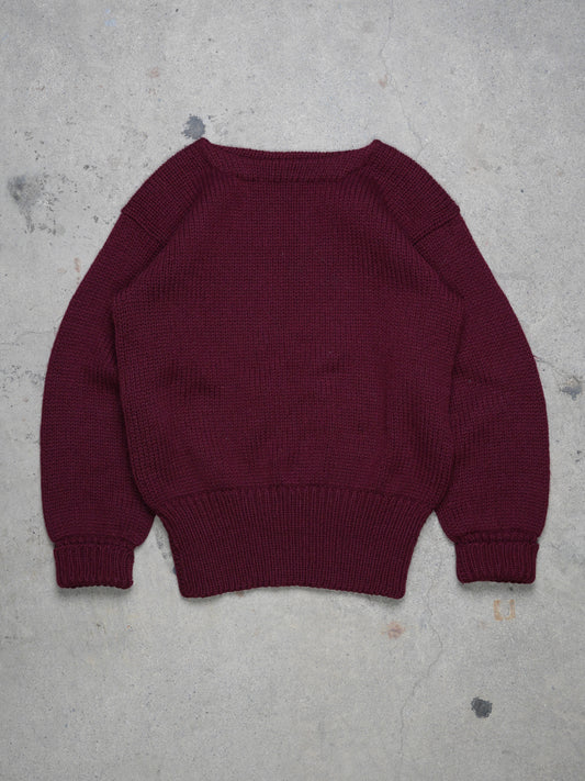 1940S - PRINCETON KNIT WOOL SWEATER