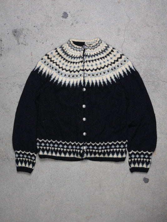 1960S - NORWEGIAN KNIT WOOL SWEATER