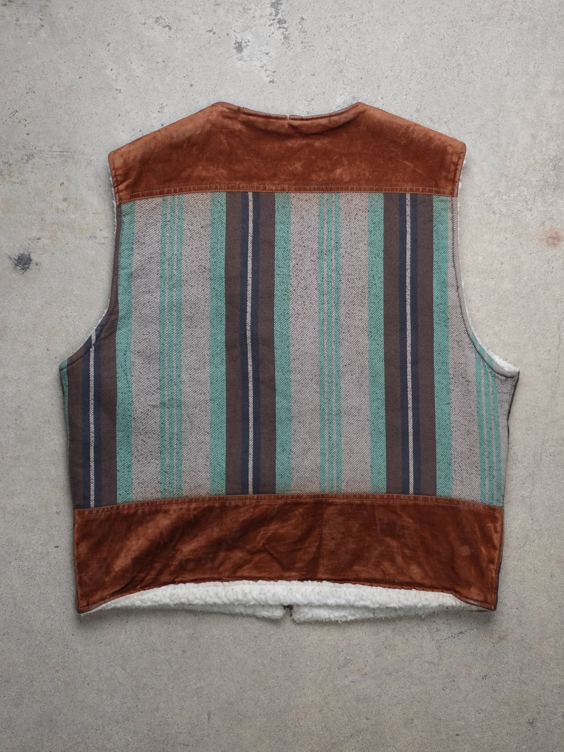 Levi's Striped Sherpa Lined Vest (M)